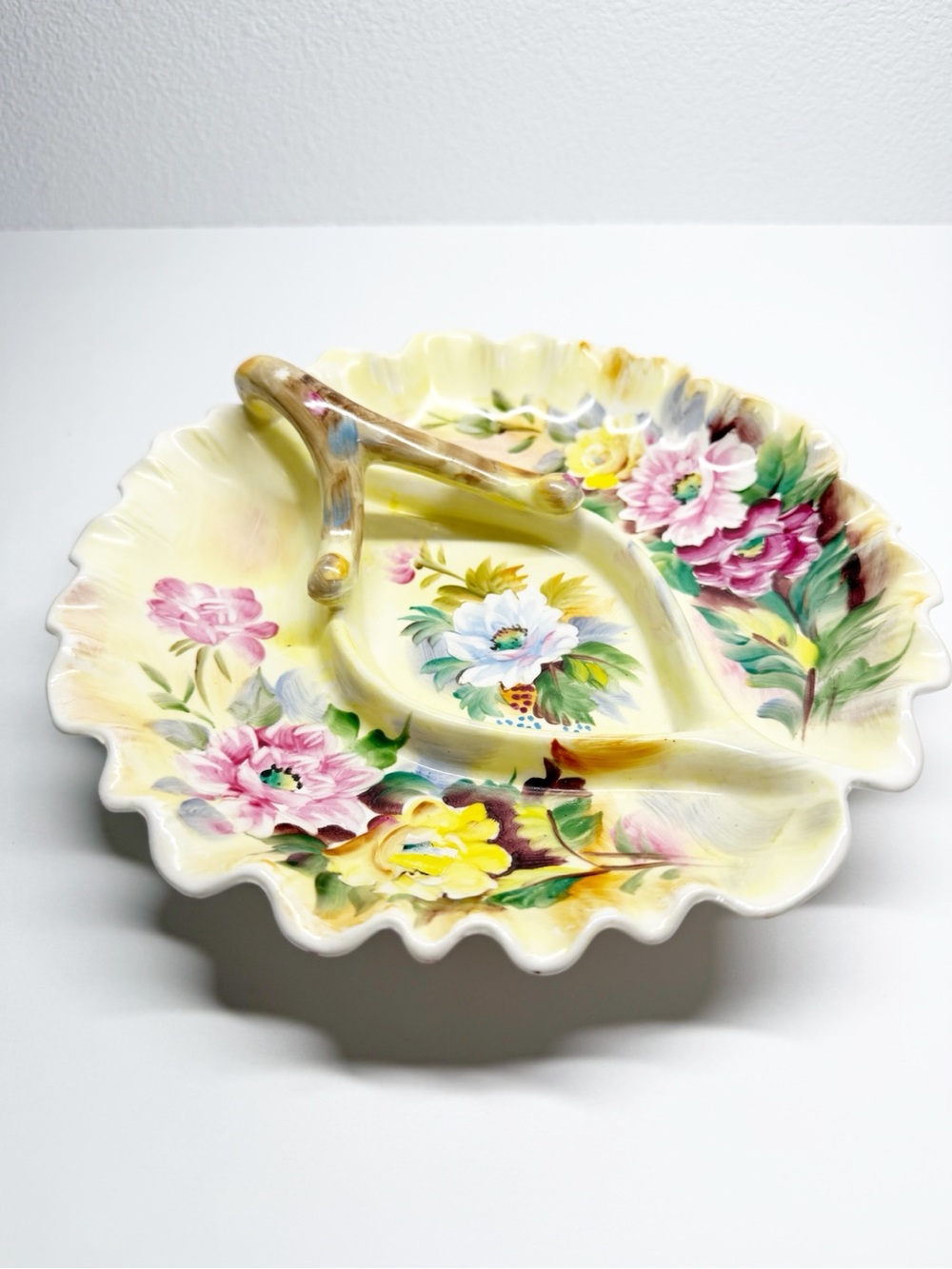 Vintage Floral Bonbon Candy Dish